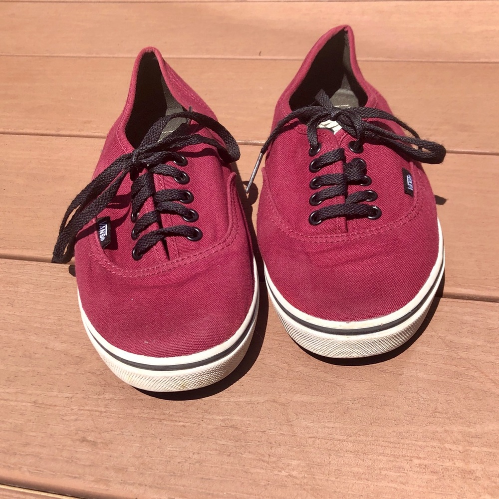 Maroon Vans Sneakers